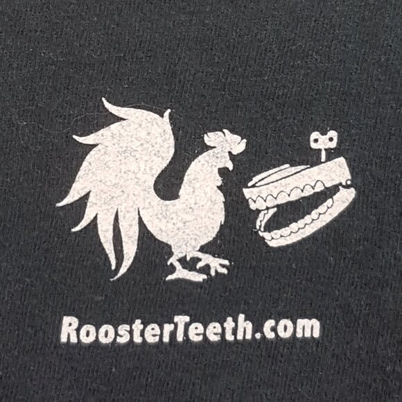 Vintage ROOSTER TEETH Creatures of Grimm Tee Shirt Large US L Graphic Tee Black - Picture 11 of 12